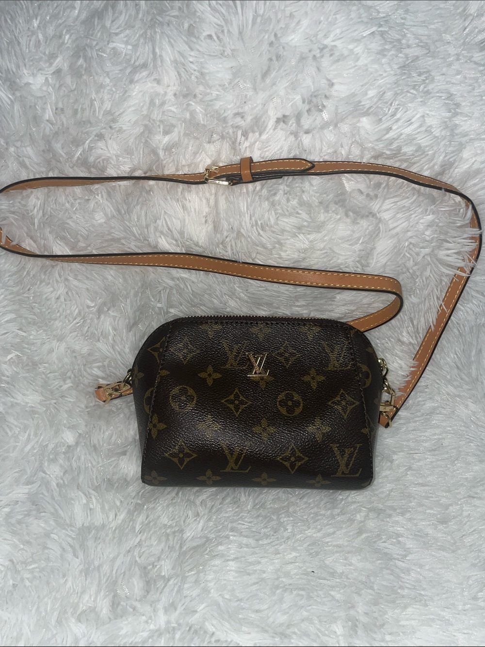 Brown Monogram Mini Crossbody Bag